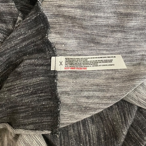 FREE PEOPLE FP Beach Cacoon Cowl Neck Knit Top Gray Space Dye X-Small Small - Picture 14 of 15